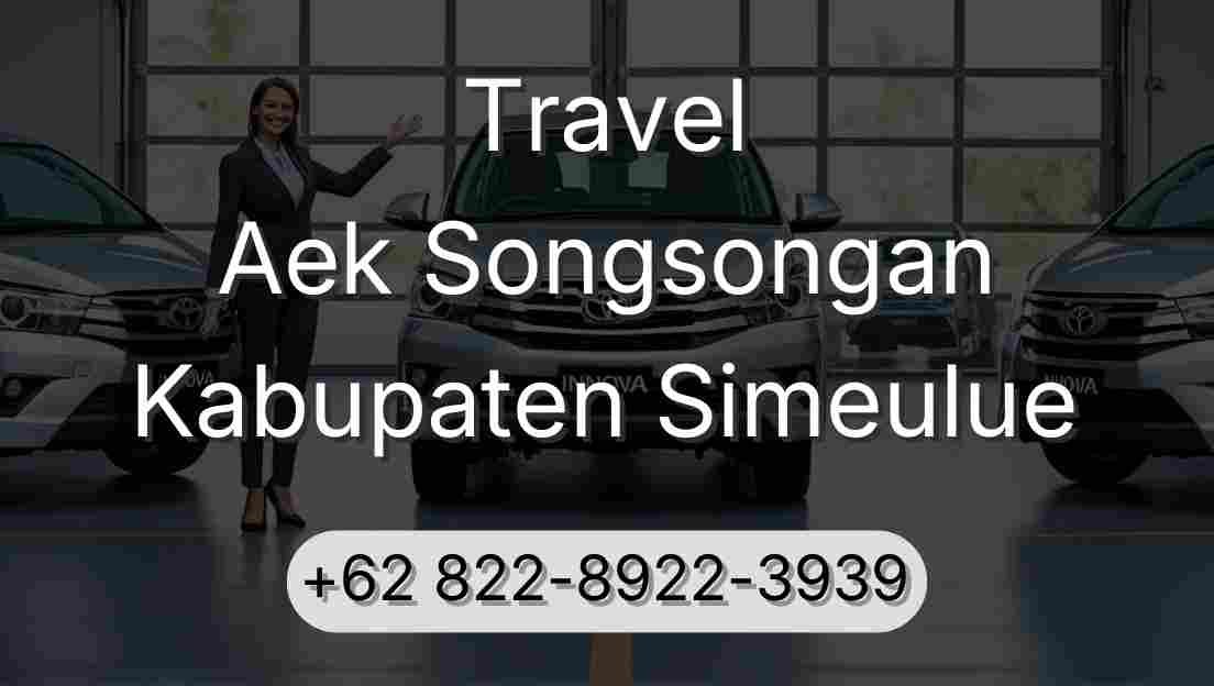 Travel Aek Songsongan Kabupaten Simeulue