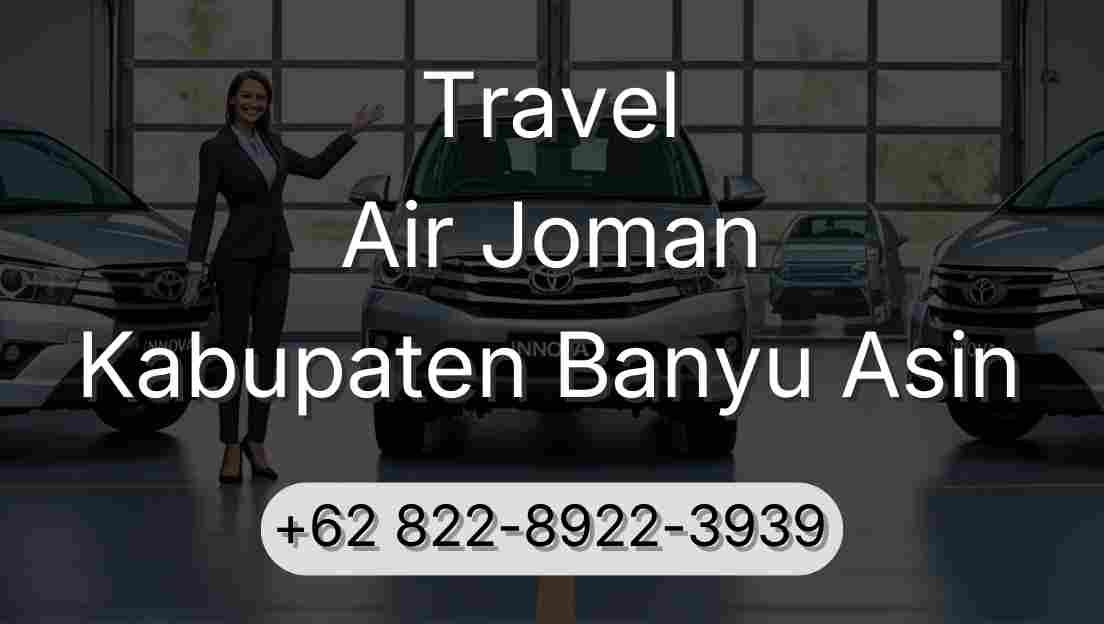 Travel Air Joman Kabupaten Banyu Asin
