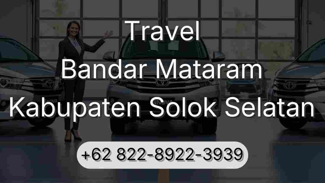 Travel Bandar Mataram Kabupaten Solok Selatan
