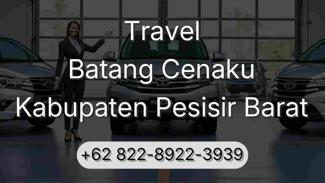 Travel Batang Cenaku Kabupaten Pesisir Barat