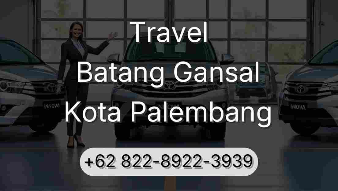Travel Batang Gansal Kota Palembang
