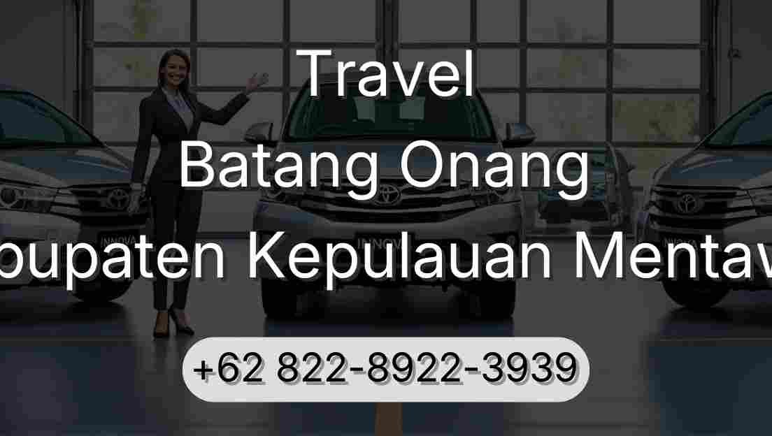 Travel Batang Onang Kabupaten Kepulauan Mentawai