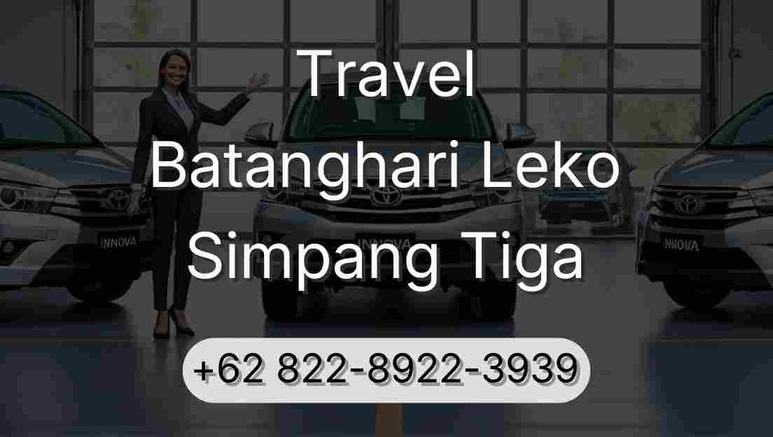 Travel Batanghari Leko Simpang Tiga