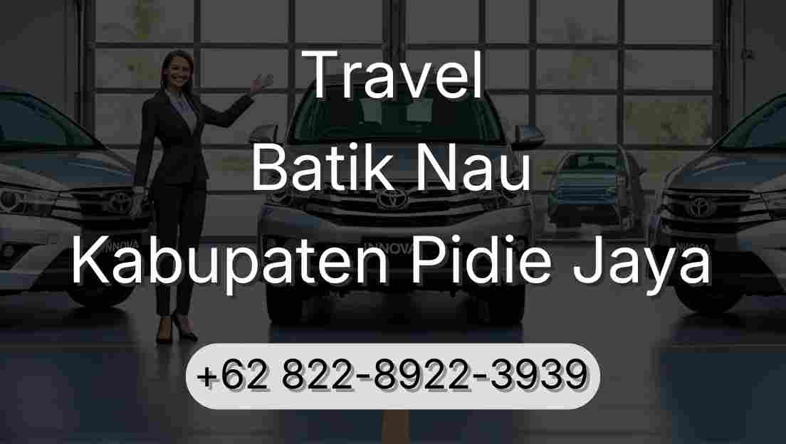 Travel Batik Nau Kabupaten Pidie Jaya