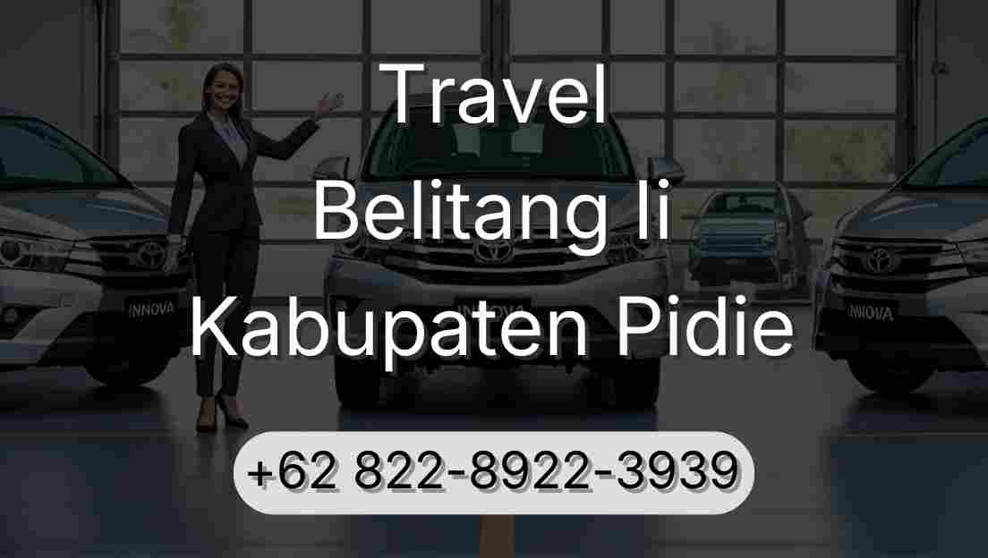 Travel Belitang Ii Kabupaten Pidie