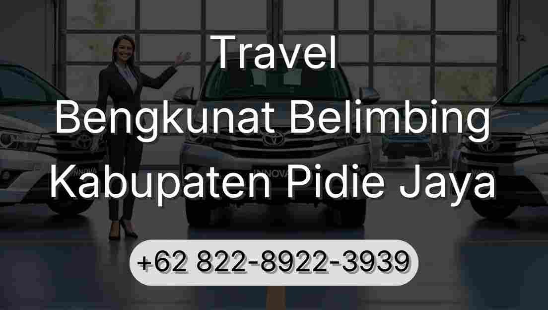 Travel Bengkunat Belimbing Kabupaten Pidie Jaya