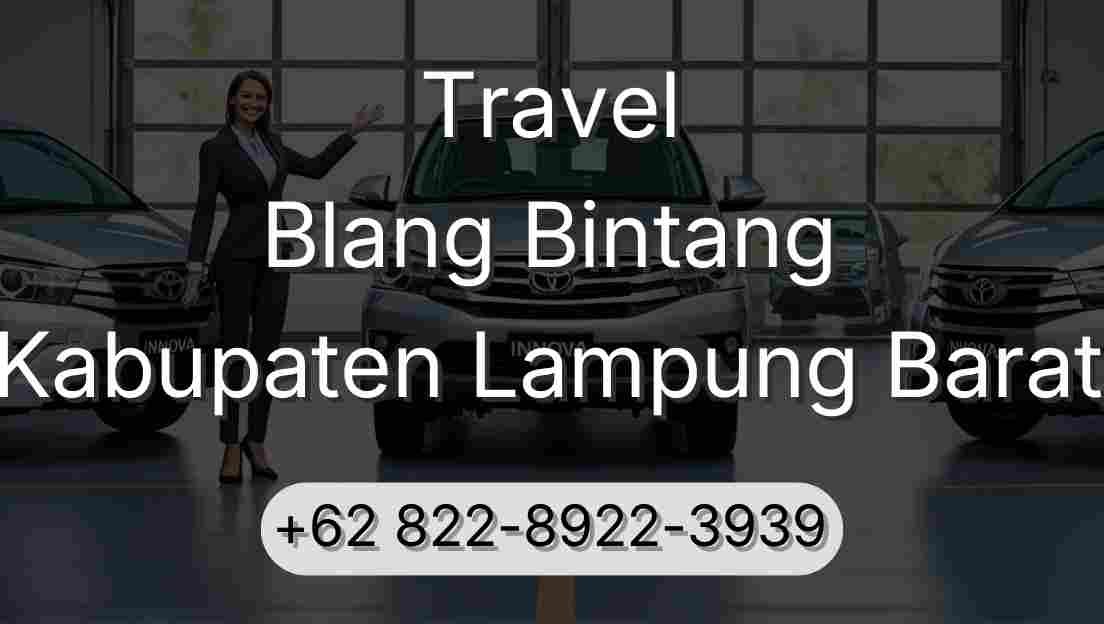 Travel Blang Bintang Kabupaten Lampung Barat