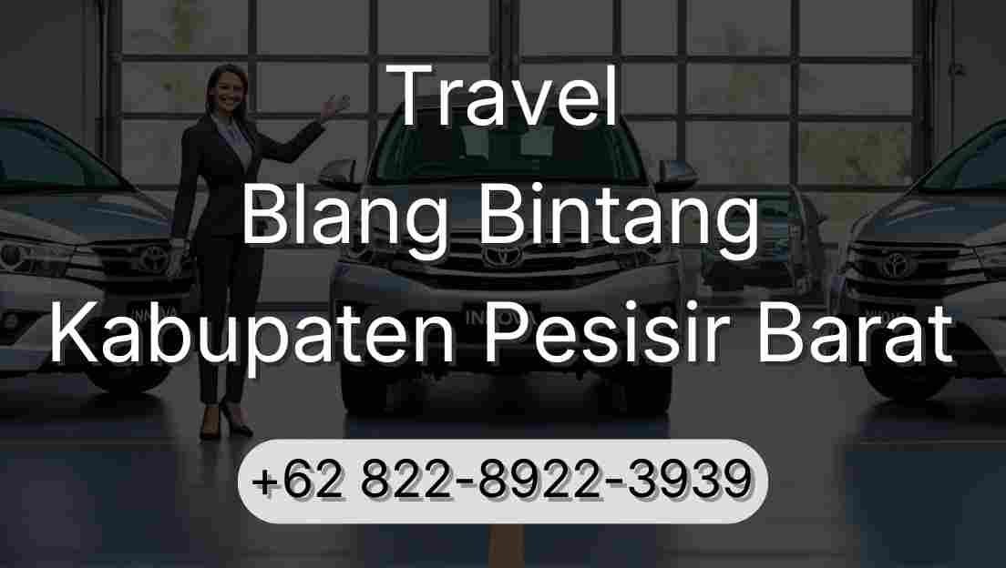 Travel Blang Bintang Kabupaten Pesisir Barat
