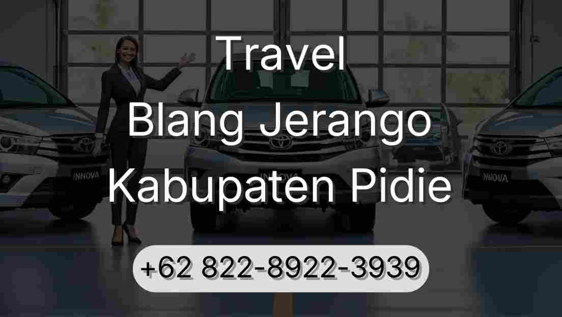 Travel Blang Jerango Kabupaten Pidie