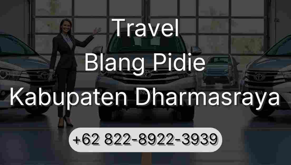 Travel Blang Pidie Kabupaten Dharmasraya
