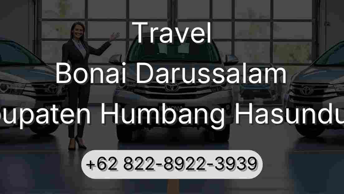 Travel Bonai Darussalam Kabupaten Humbang Hasundutan