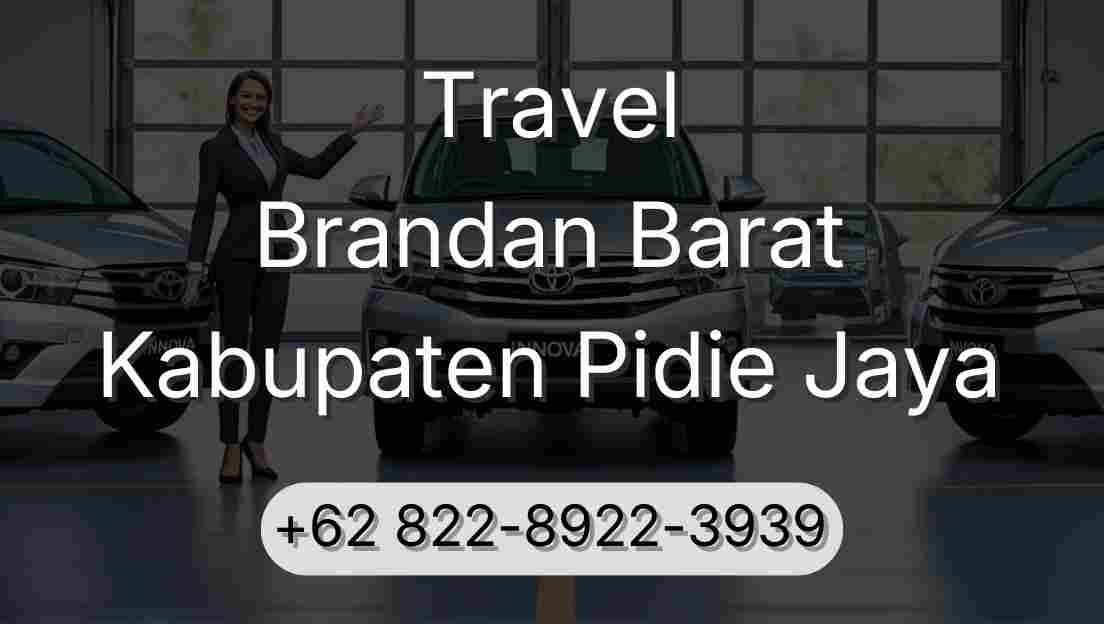 Travel Brandan Barat Kabupaten Pidie Jaya