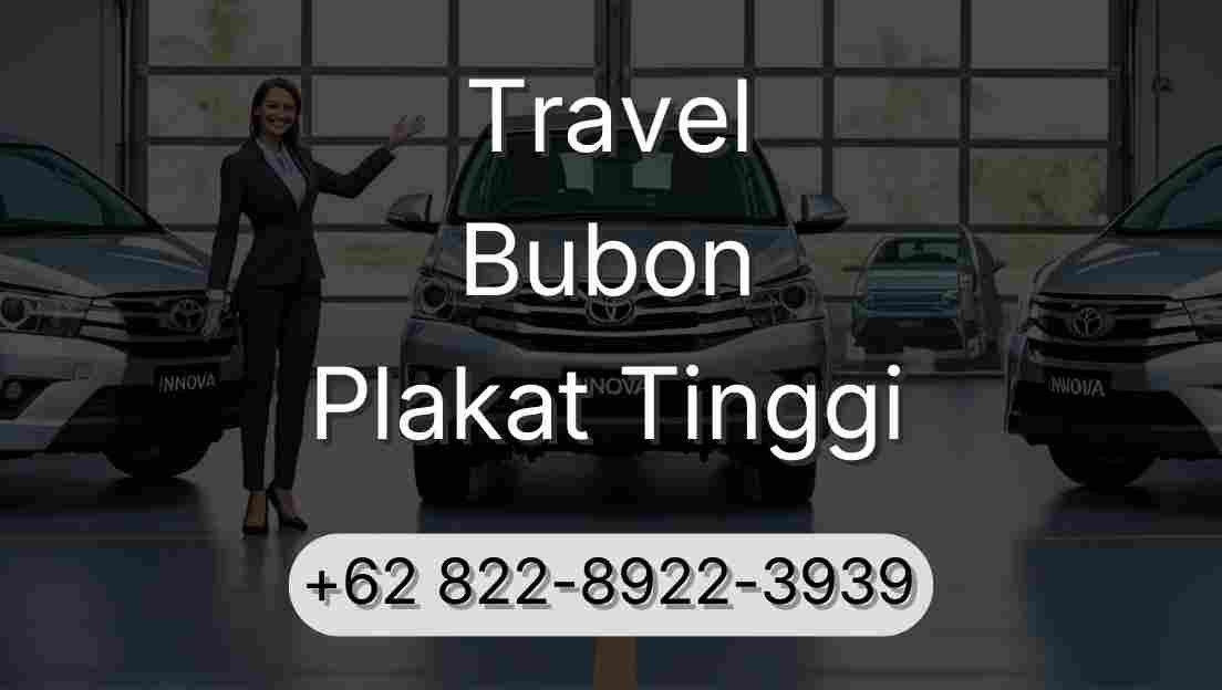 Travel Bubon Plakat Tinggi