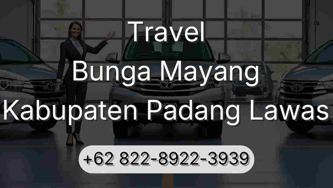 Travel Bunga Mayang Kabupaten Padang Lawas