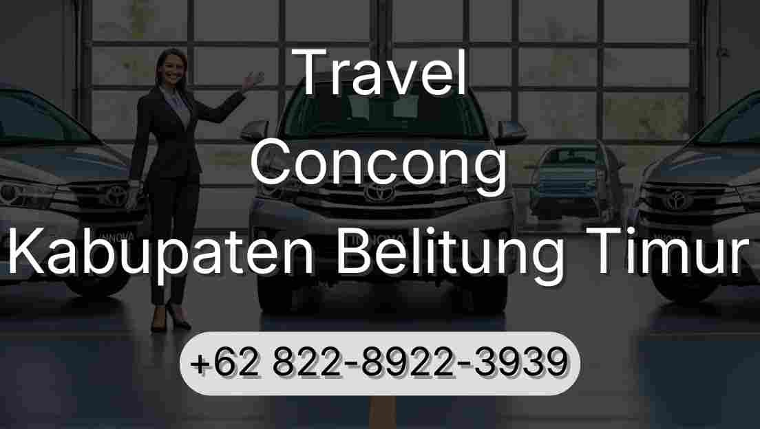 Travel Concong Kabupaten Belitung Timur