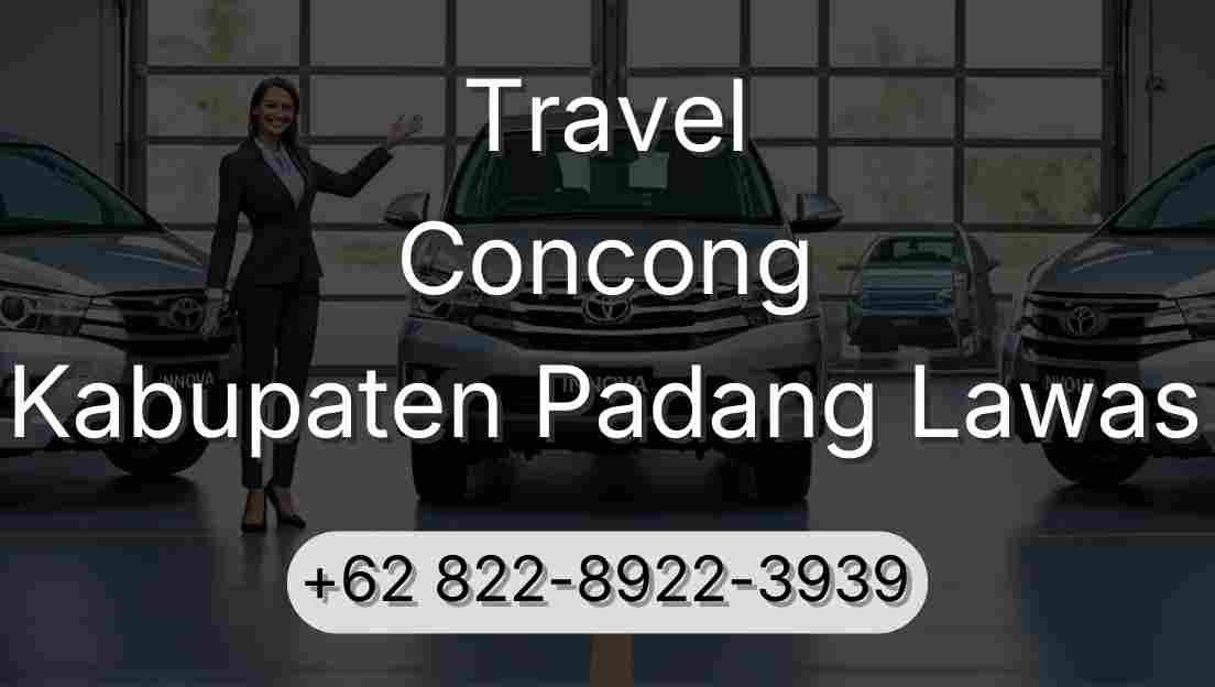 Travel Concong Kabupaten Padang Lawas