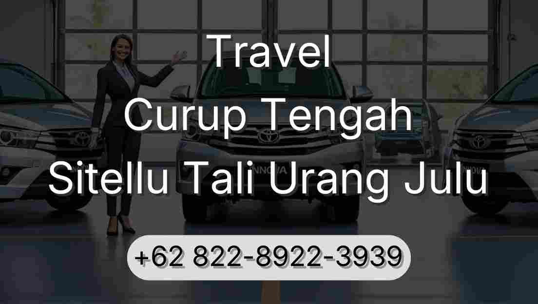 Travel Curup Tengah Sitellu Tali Urang Julu