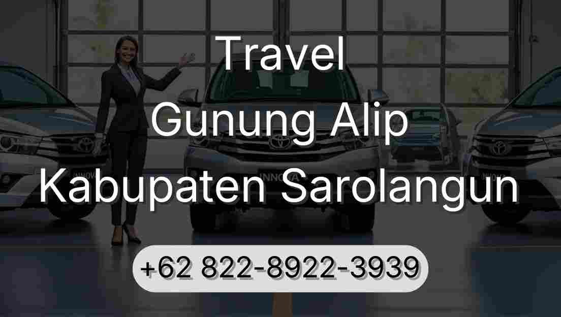 Travel Gunung Alip Kabupaten Sarolangun