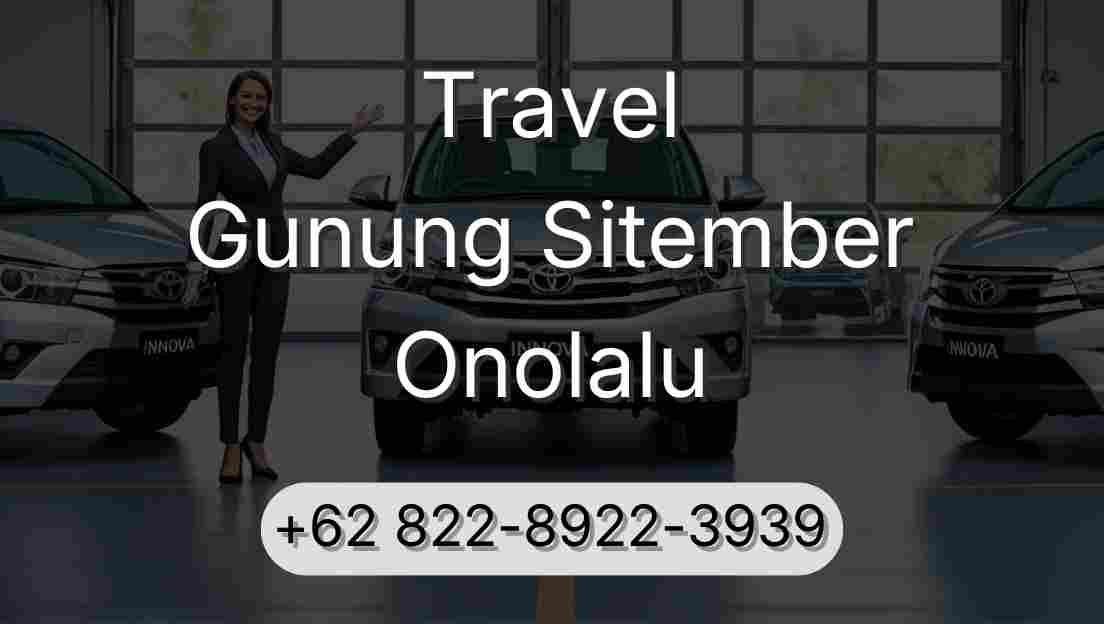 Travel Gunung Sitember Onolalu