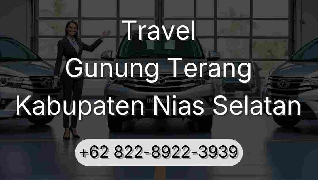 Travel Gunung Terang Kabupaten Nias Selatan