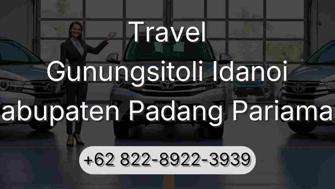 Travel Gunungsitoli Idanoi Kabupaten Padang Pariaman