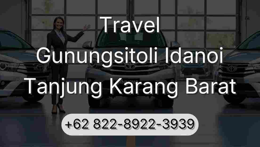 Travel Gunungsitoli Idanoi Tanjung Karang Barat