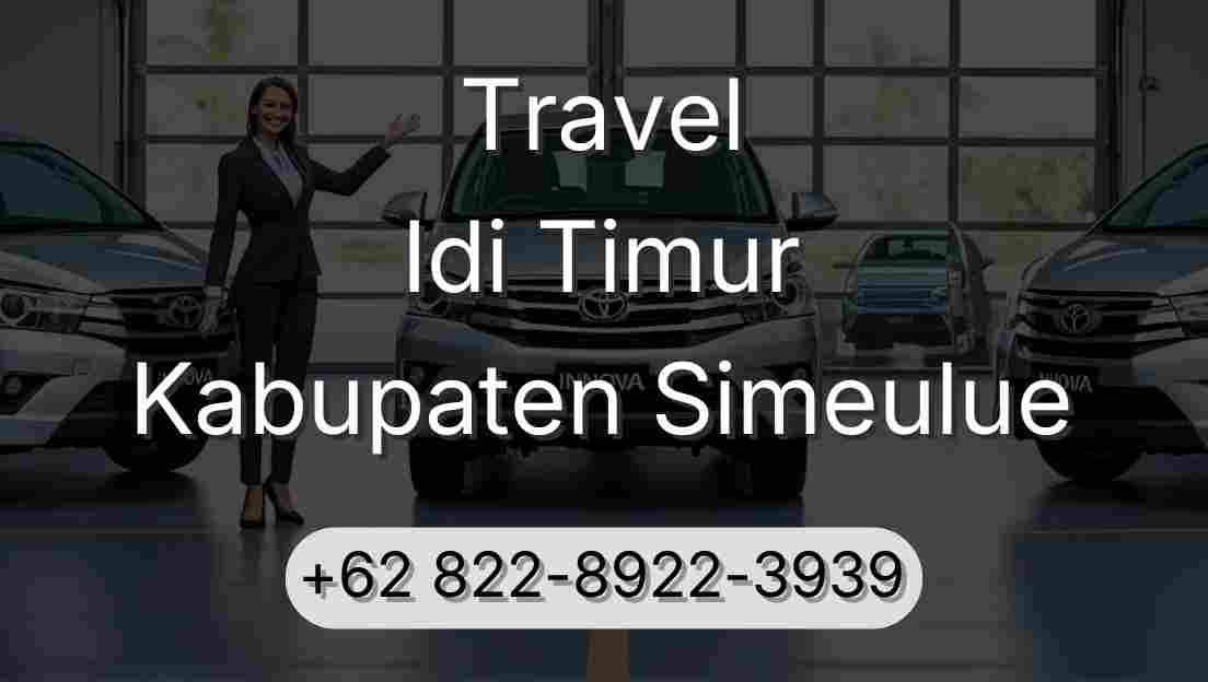 Travel Idi Timur Kabupaten Simeulue