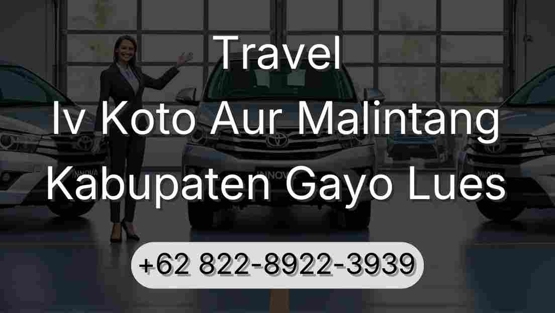 Travel Iv Koto Aur Malintang Kabupaten Gayo Lues
