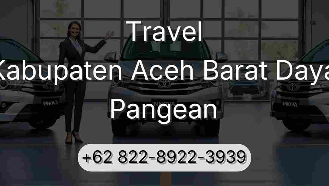 Travel Kabupaten Aceh Barat Daya Pangean