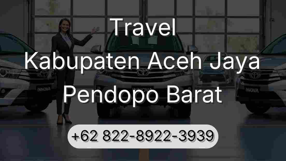 Travel Kabupaten Aceh Jaya Pendopo Barat