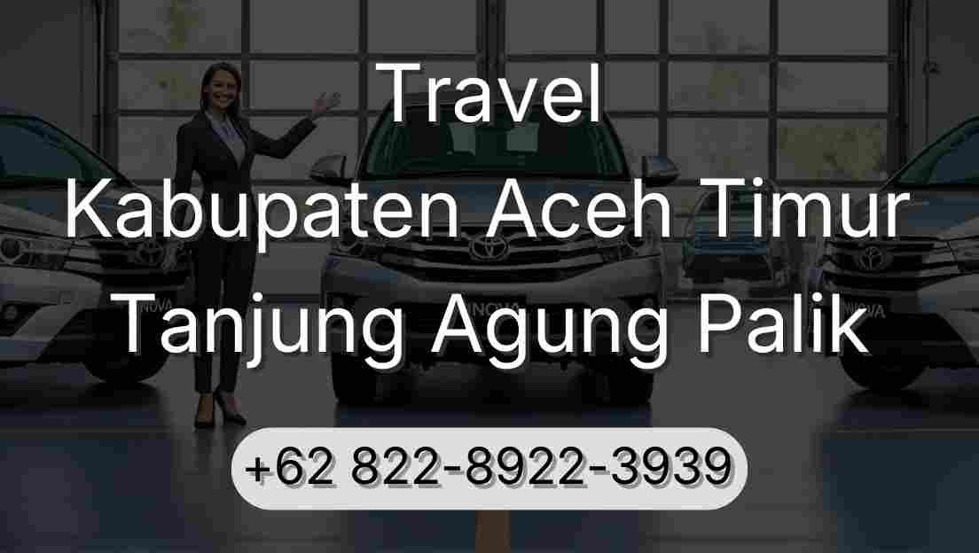 Travel Kabupaten Aceh Timur Tanjung Agung Palik