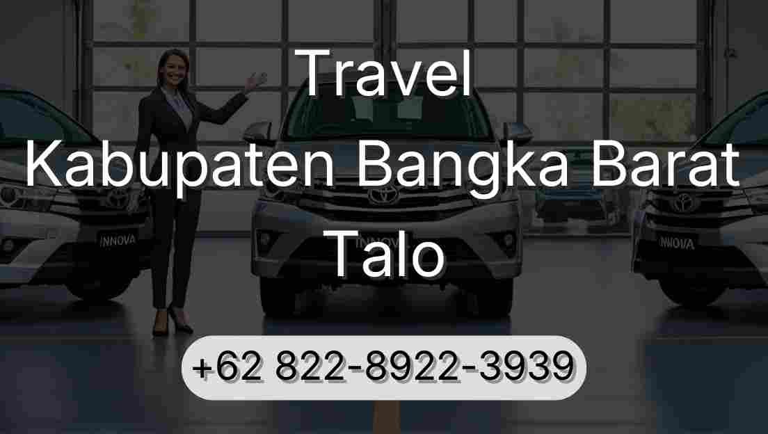 Travel Kabupaten Bangka Barat Talo