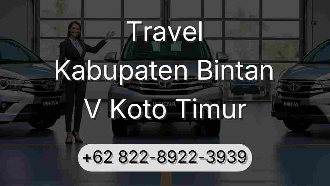 Travel Kabupaten Bintan V Koto Timur