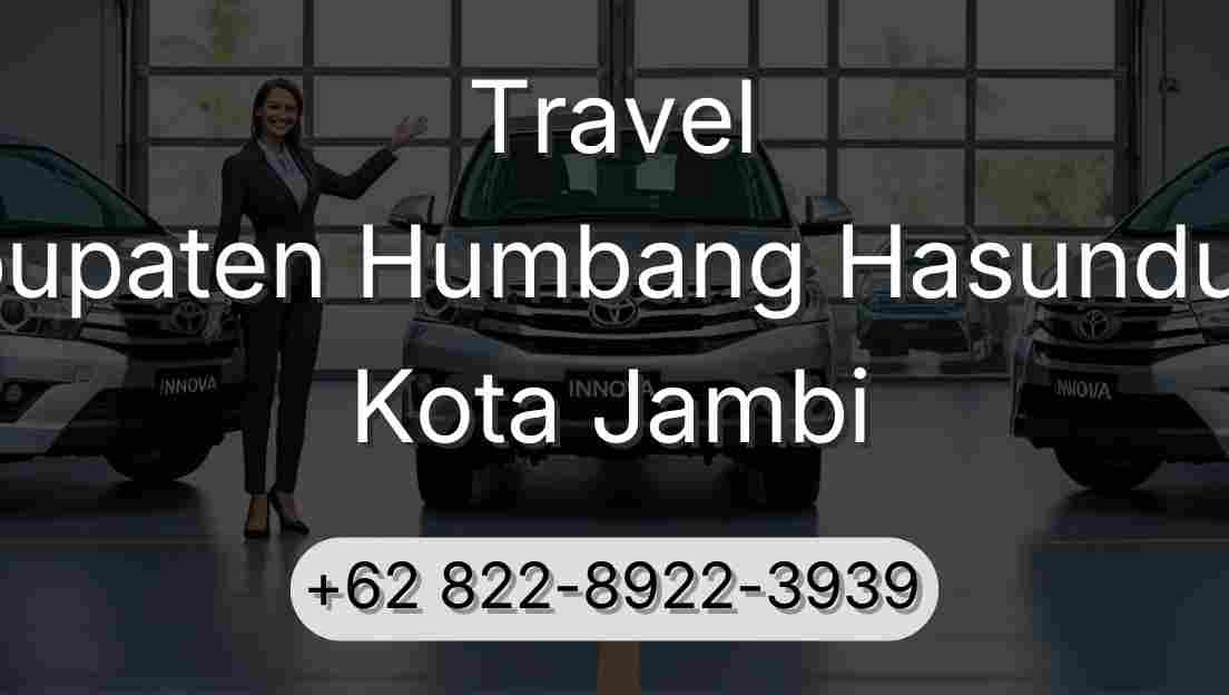 Travel Kabupaten Humbang Hasundutan Kota Jambi