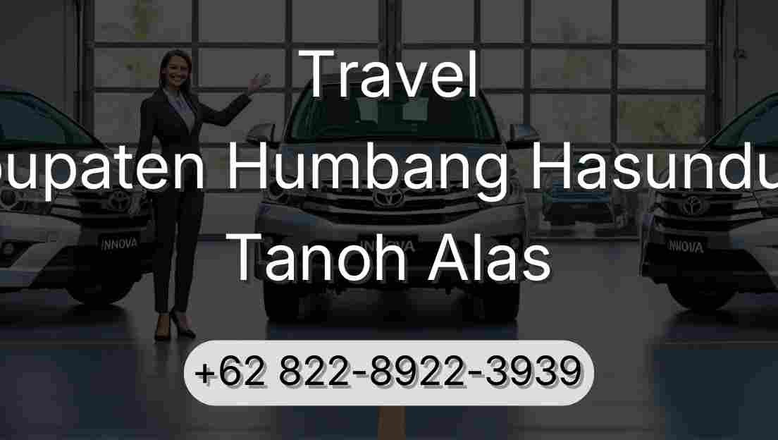 Travel Kabupaten Humbang Hasundutan Tanoh Alas