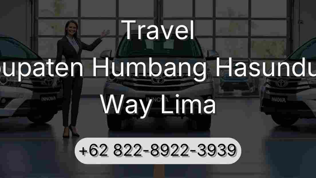 Travel Kabupaten Humbang Hasundutan Way Lima