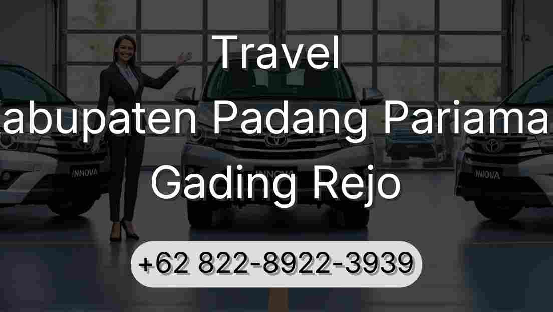 Travel Kabupaten Padang Pariaman Gading Rejo
