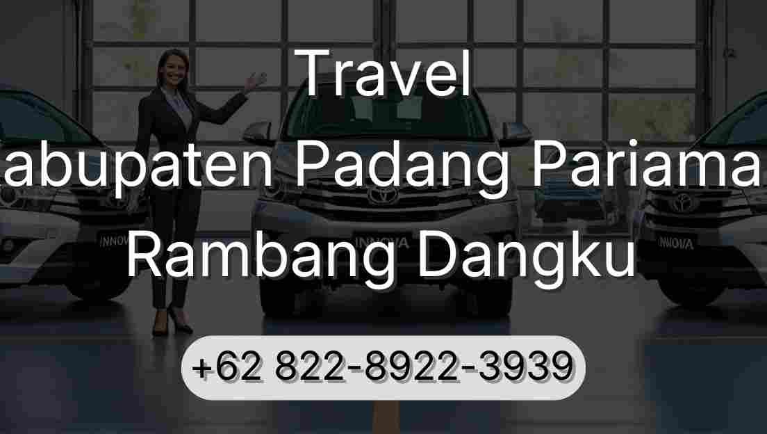 Travel Kabupaten Padang Pariaman Rambang Dangku