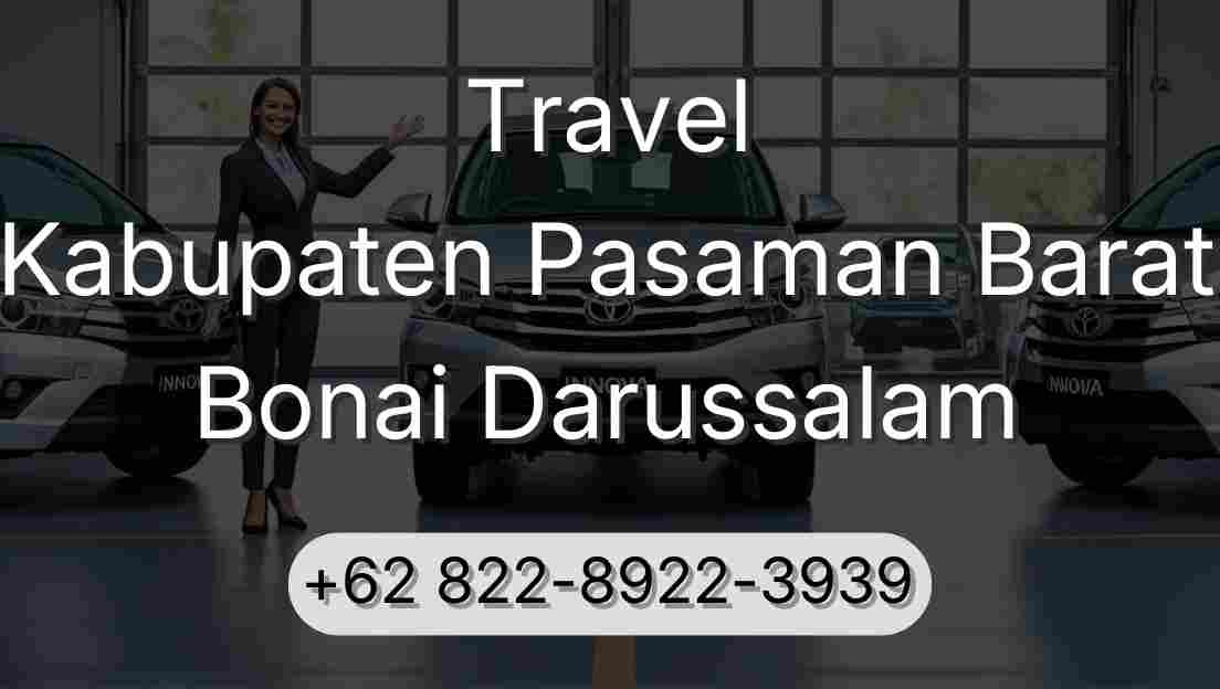 Travel Kabupaten Pasaman Barat Bonai Darussalam