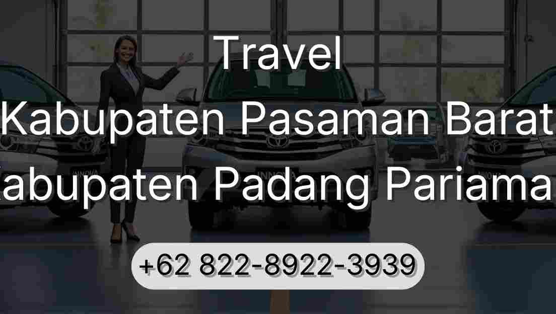 Travel Kabupaten Pasaman Barat Kabupaten Padang Pariaman