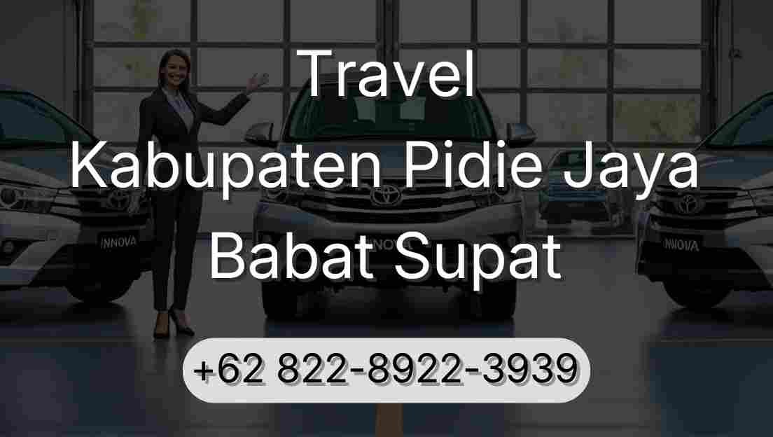 Travel Kabupaten Pidie Jaya Babat Supat