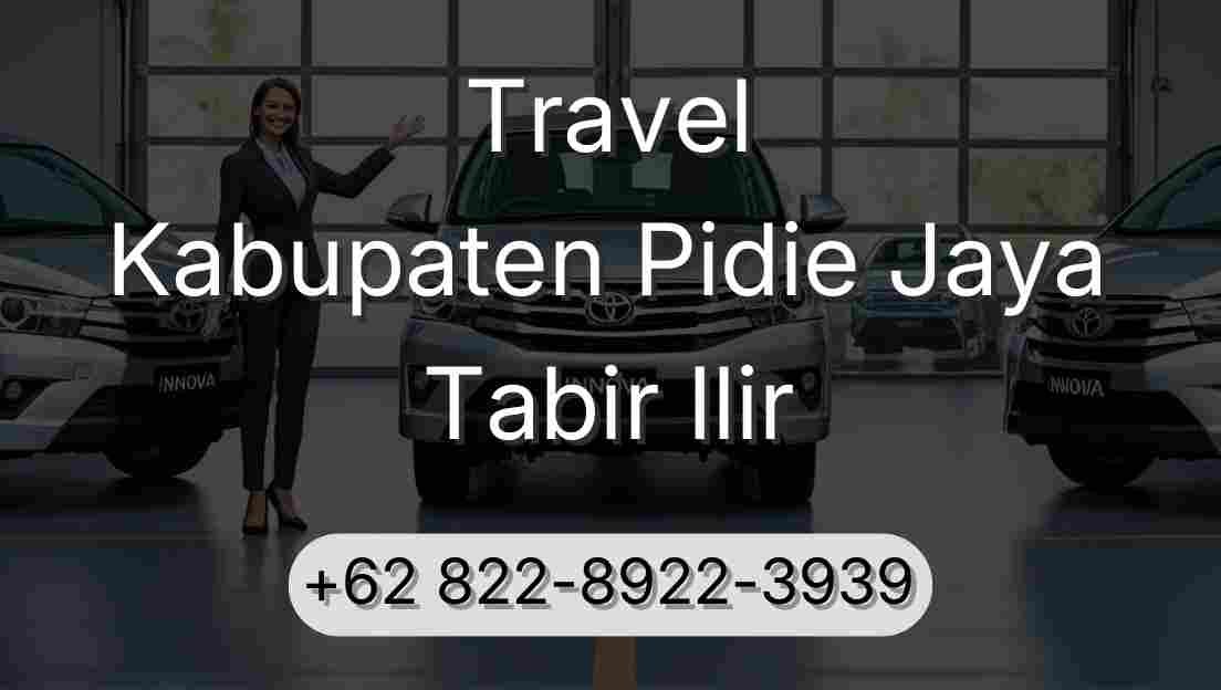 Travel Kabupaten Pidie Jaya Tabir Ilir