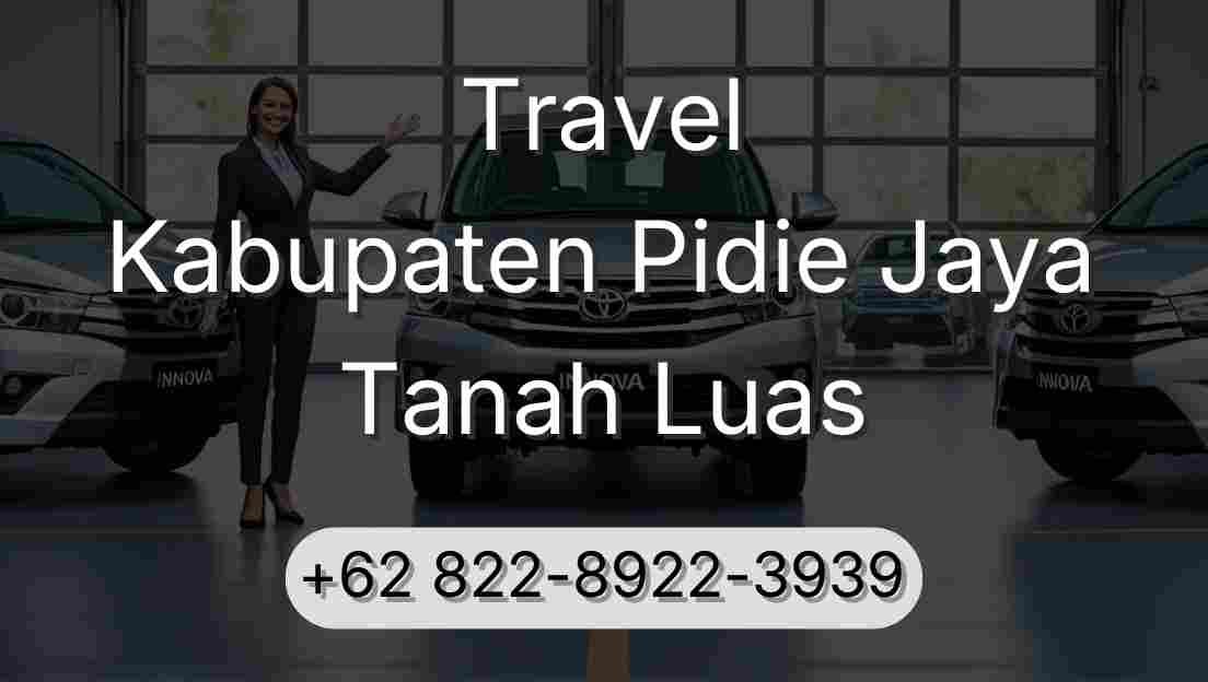 Travel Kabupaten Pidie Jaya Tanah Luas
