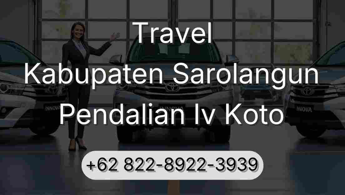 Travel Kabupaten Sarolangun Pendalian Iv Koto