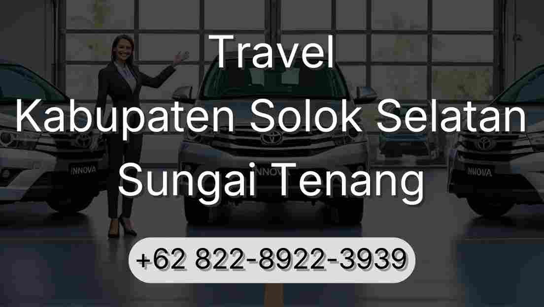 Travel Kabupaten Solok Selatan Sungai Tenang