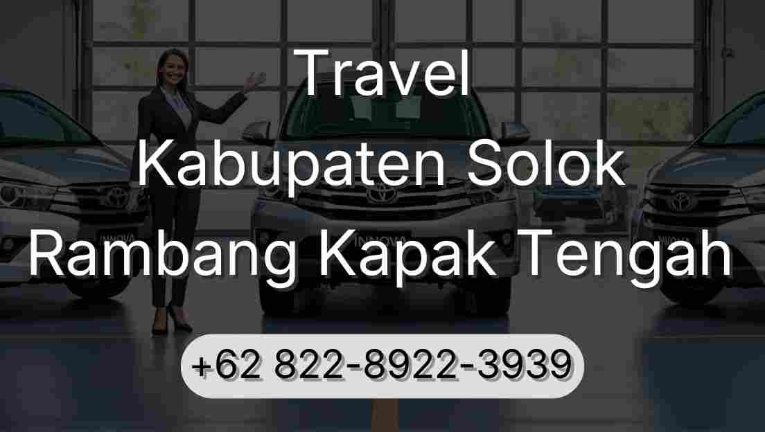 Travel Kabupaten Solok Rambang Kapak Tengah
