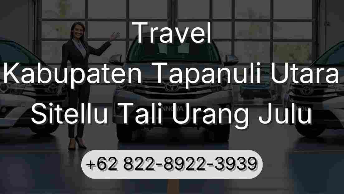 Travel Kabupaten Tapanuli Utara Sitellu Tali Urang Julu