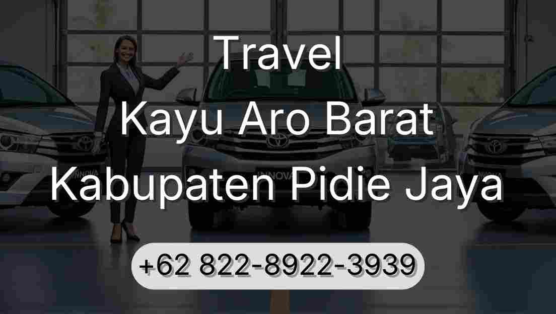 Travel Kayu Aro Barat Kabupaten Pidie Jaya