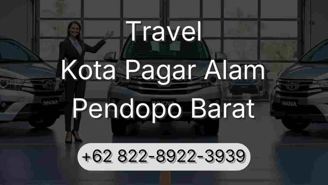 Travel Kota Pagar Alam Pendopo Barat