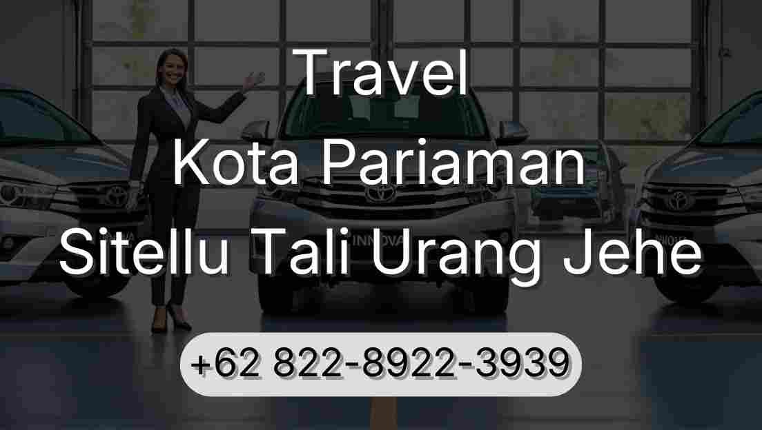 Travel Kota Pariaman Sitellu Tali Urang Jehe